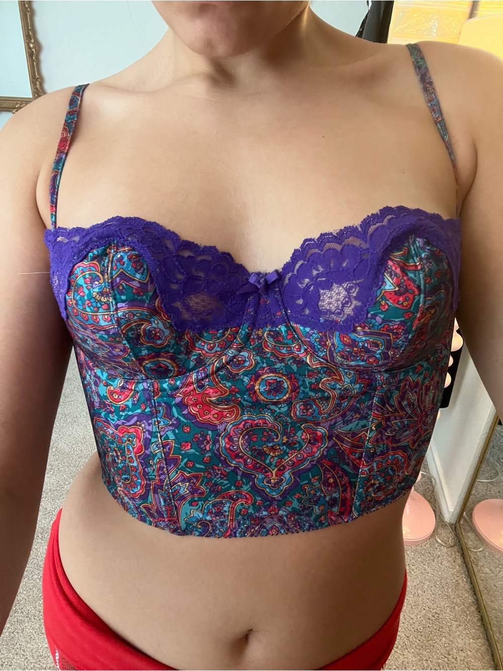 Parisian bustier corset crop top